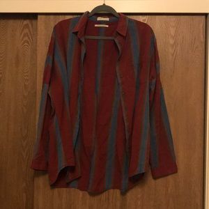 Striped button down shirt